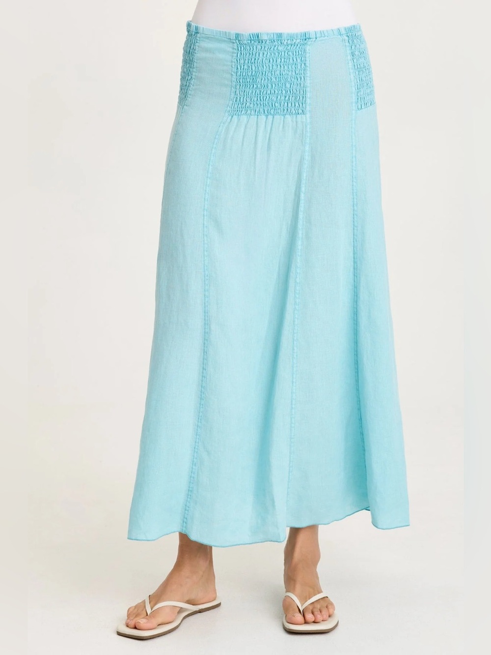 XCVI
BLAKE LINEN SMOCKED SKIRT/DRESS